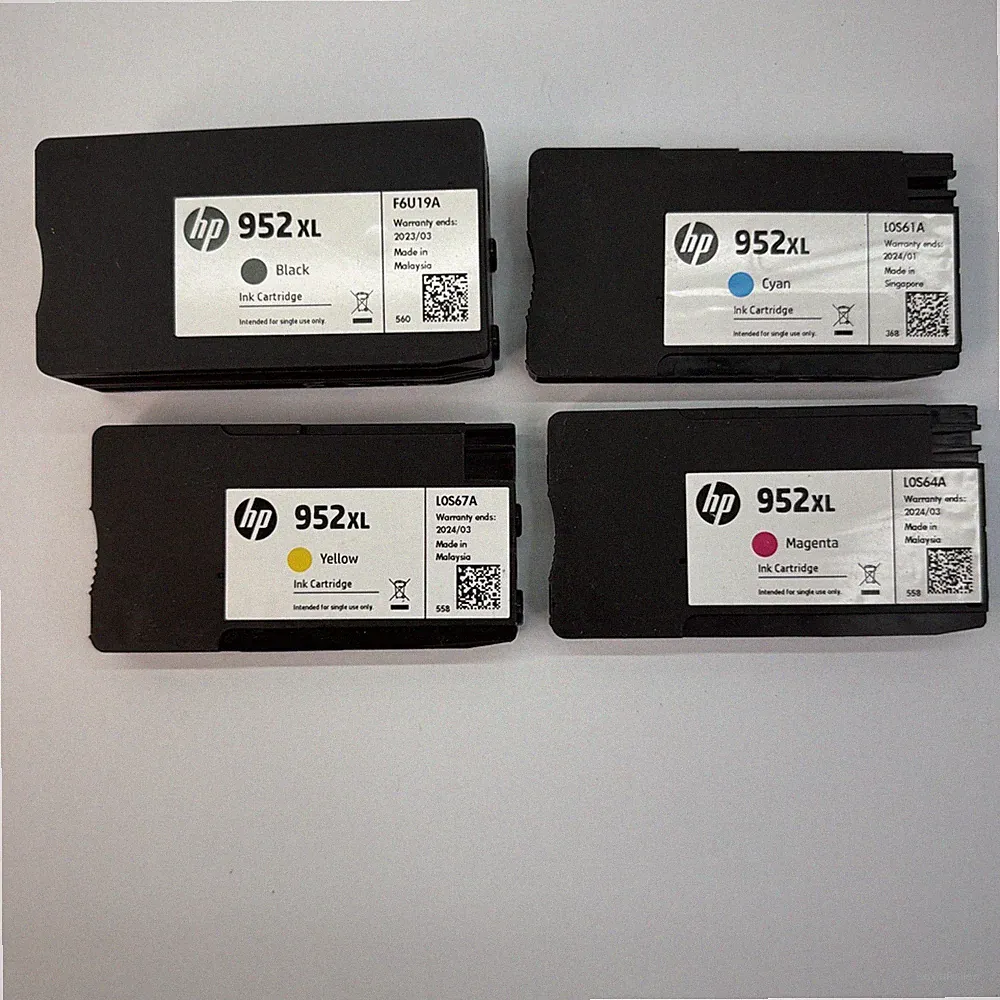 HP Combo Pack 952XL Black & 952 Color Printer Ink Cartridges (open Box)