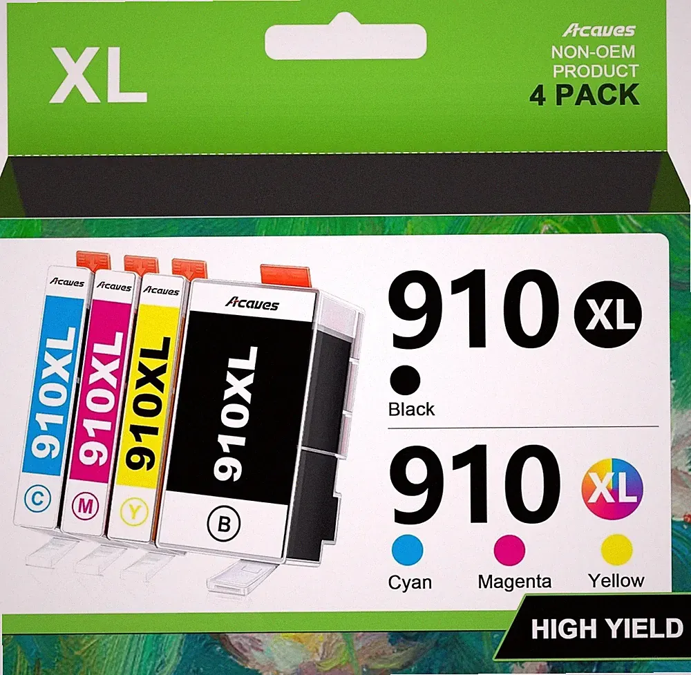 Color Printer Ink Set HP 910XL color combo pack printer ink