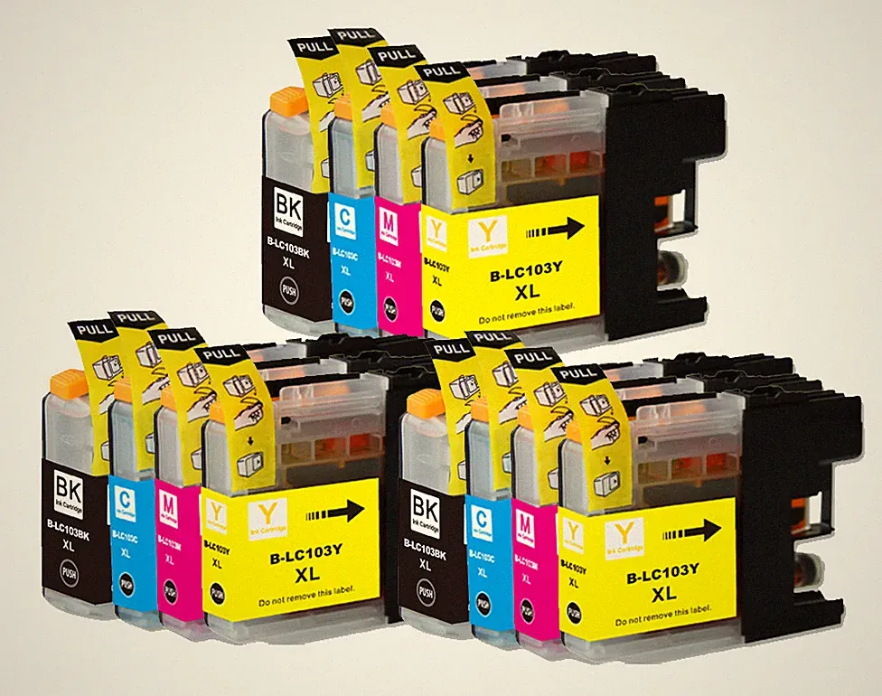 Printer Ink Tank w/ Chip fits Brother LC103XL MFC-J450DW MFC-J470DW MFC-J475DW